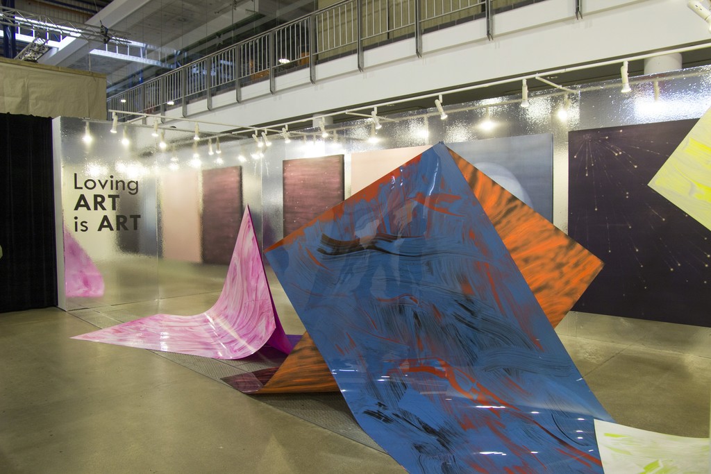 Gallery's booth (No. 5.02) with artworks by young gallery's artists Rosanda Sorakaitė and Povilas Ramanauskas (Povilas Ramanauskas was awarded as the best young artist of the fair and gallery "Meno parkas" was selected as one of the best 7 galleries in the fair). Gallery's booth (No. 5.02) with artworks by young gallery's artists Rosanda Sorakaitė and Povilas Ramanauskas (Povilas Ramanauskas was awarded as the best young artist of the fair and gallery "Meno parkas" was selected as one of the best 7 galleries in the fair).