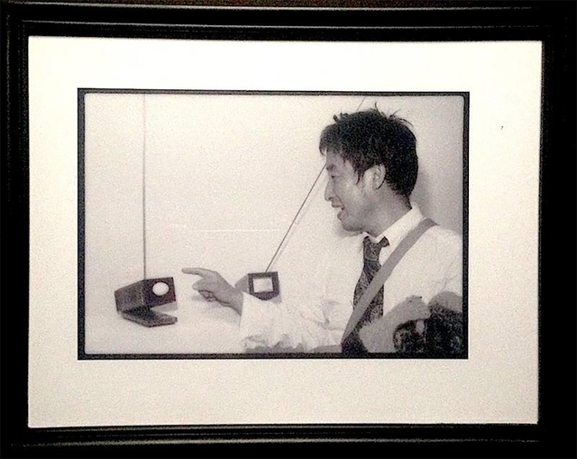 Paul Garrin, ‘Nam June Paik in front of 'Live Egg, Real Egg', Whitney Museum’, 1982, IFAC Arts