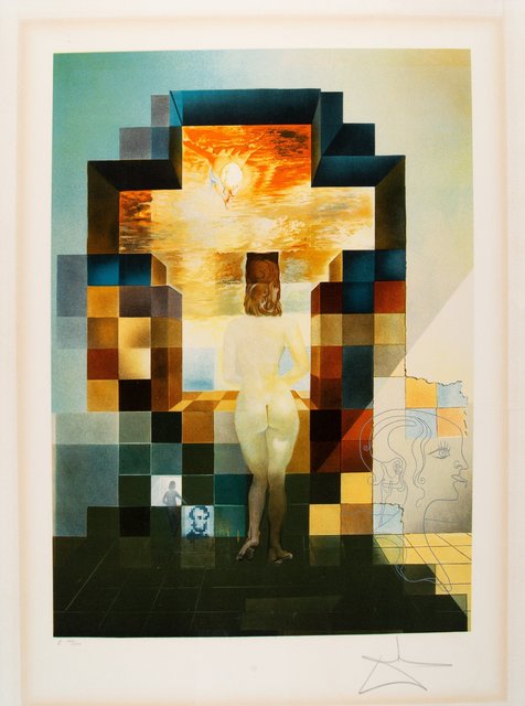 Salvador Dalí, ‘Lincoln in Dalivision’, 1977, Print, Photolithograph and etching with embossment in colors on Arches paper, Heritage Auctions