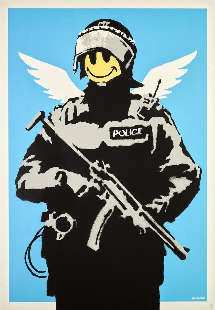 Banksy - FLYING COPPER