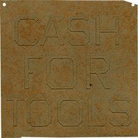 Ed Ruscha - Cash for Tools 1, from Rusty Signs