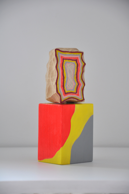 Cristina Avello, ‘Flor de crecimiento IX’, 2020, Sculpture, Birch wood, pigment and acrylic, Lucia Mendoza