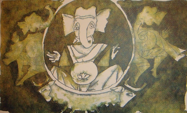 M. F. Husain, ‘Untitled ’, Edition: Ap, Painting, Serigraph On Paper, Arushi Arts