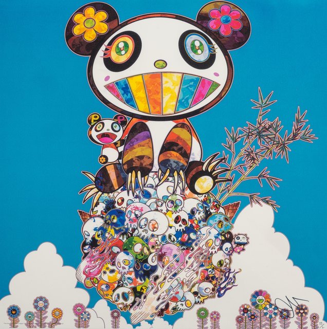 Takashi Murakami, ‘The Pandas Say They're Happy’, 2014, Print, Offset lithograph in colors on paper, Heritage Auctions