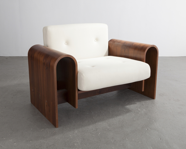 Oscar Niemeyer, ‘Lounge chair for the SESC hotel, 1990’, 2007, Design/Decorative Art, Imbuia Wood, leather upholstery, R & Company