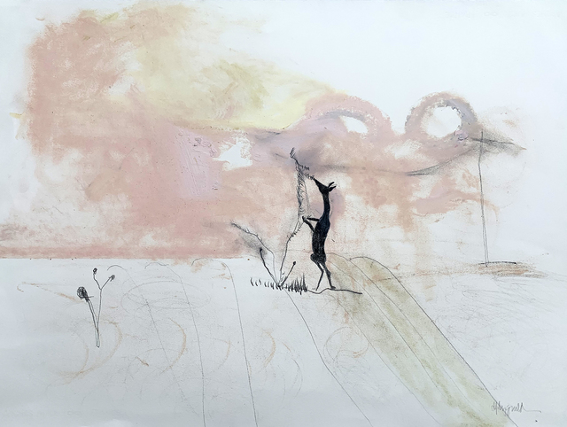 Dorothy Fitzgerald, ‘Nom Nom’, 2018, Painting, Mixed media on paper, Resource Art