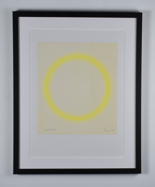 Peter Sedgley, ‘Yellow Study’, 1968, Drawing, Collage or other Work on Paper, Acrylic on paper, RCM Galerie