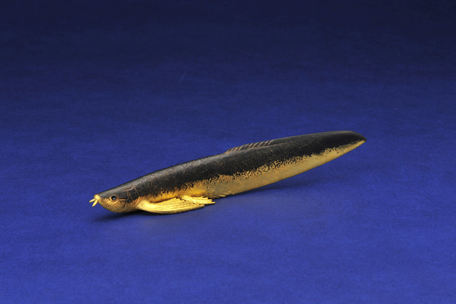 AKIO OHMORI, ‘Letter opener under the moonlight-Arowana-brown x gold’, 2014, Sculpture, Bronze & Gold Leaf, H.ARTS COLLECTIVE