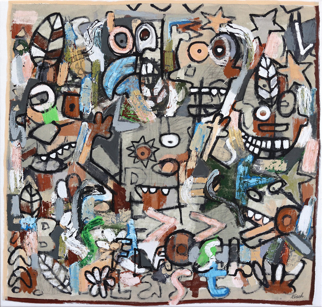 Jonas Fisch, ‘Flash Fried’, 2019, Painting, Acrylic, Charcoal, Mixed Media on Canvas, Artspace Warehouse