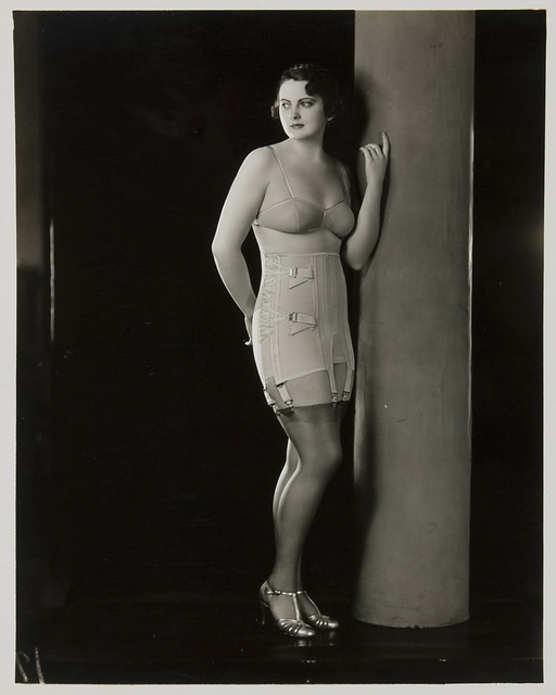 Berlei Ltd, ‘Model wearing Berlei girdle and brassiere’, ca. 1930, Powerhouse Museum