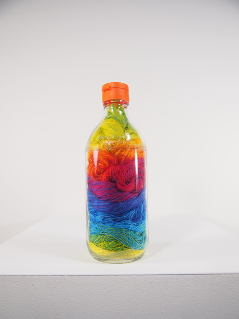 Gabriel Dawe, ‘Jarrito No. 5 (Valentina)’, 2016, Mixed Media, Thread and glass bottle, Talley Dunn Gallery