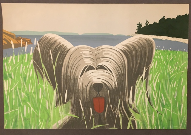 Alex Katz, ‘Dog at Ducktrap’, 1975, Print, Lithograph, Galerie Céline Moine & LGFA