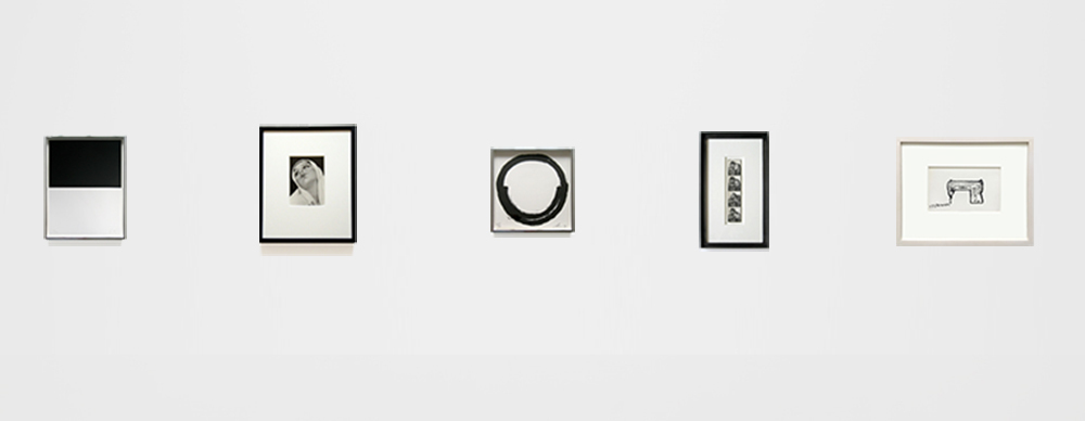 Ellsworth Kelly screenprint, Cindy Sherman silver gelatin print, Richard Serra screenprint, Andy Warhol authenticated unique Photo Booth strip and Andy Warhol authenticated unique Sewing Machine, 1952. Ellsworth Kelly screenprint, Cindy Sherman silver gelatin print, Richard Serra screenprint, Andy Warhol authenticated unique Photo Booth strip and Andy Warhol authenticated unique Sewing Machine, 1952.