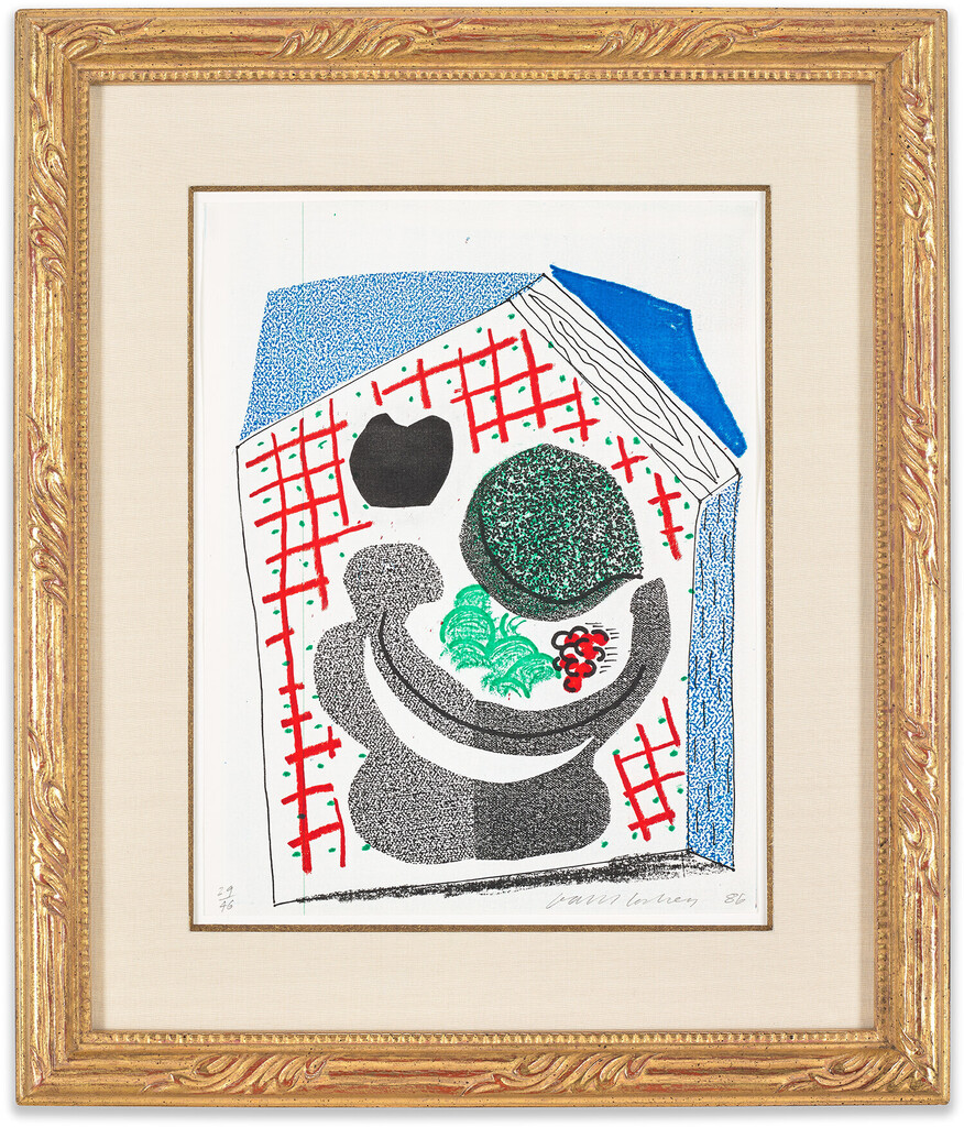 David Hockney - Bowl of Fruit, April 1986 (M.C.A.T. 299)