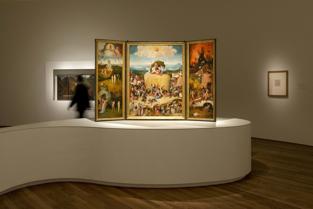 Installation view of "Bosch. The 5th Centenary Exhibition" at Museo Nacional del Prado, Madrid (2016) © Museo Nacional del Prado Installation view of "Bosch. The 5th Centenary Exhibition" at Museo Nacional del Prado, Madrid (2016) © Museo Nacional del Prado