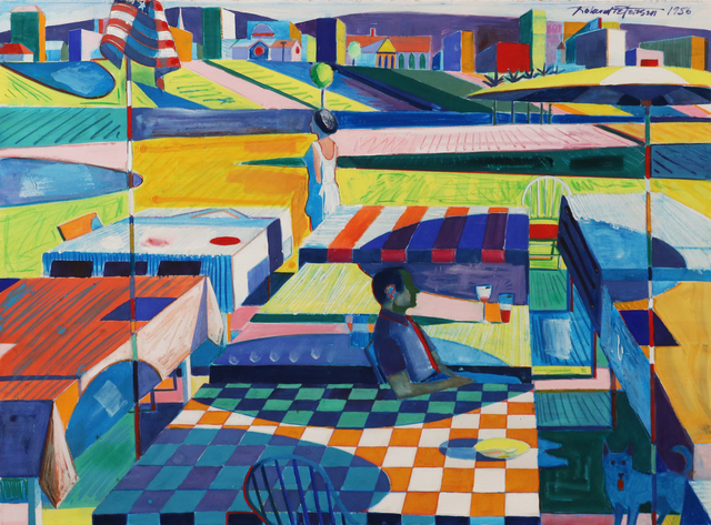 Roland Petersen, ‘Park Picnic’, Painting, Gouache on paper, Studio Shop Gallery