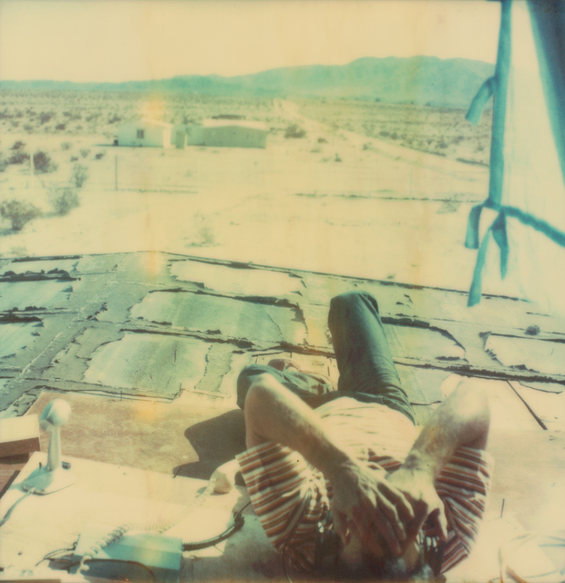 Stefanie Schneider, ‘Wonder Valley View (The Girl behind the White Picket Fence)’, 2016, Photography, Digital C-Print based on a Polaroid, not mounted, Instantdreams