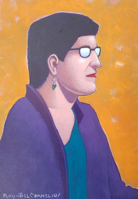 Ray-Mel Cornelius, ‘Human Being 4/30’, 2018, Painting, Acrylic on panel, Ro2 Art
