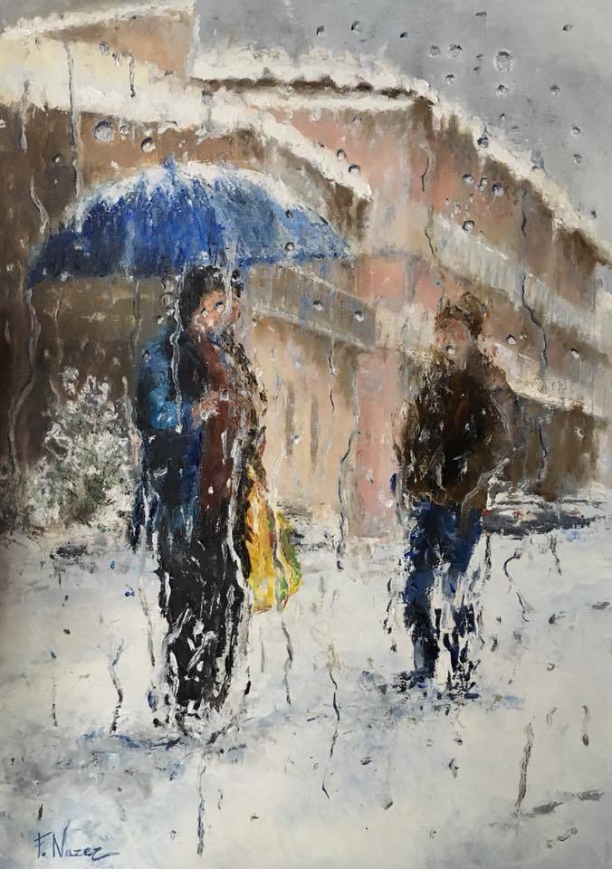 Fausto Nazer, 2018 - DISTORTED CONVERSATIONS - Oil on canvas cm 70 x 50 Fausto Nazer, 2018 - DISTORTED CONVERSATIONS - Oil on canvas cm 70 x 50
