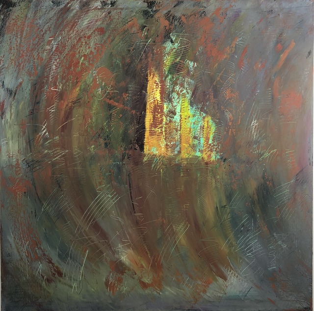 Vikash Jha, ‘Burning Man #1 (Hope)’, 2018, Painting, Acrylic, oil, marble powder and mixed media on canvas, MvVO ART