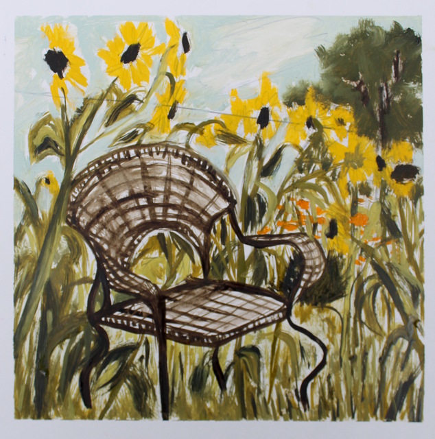 Delilah Ray Miske, ‘Garden Study’, 2019, Drawing, Collage or other Work on Paper, Ink on canvas paper, framed, Deep Space Gallery