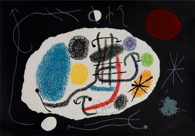 Joan Miró, ‘Le lézard aux plumes d'or ’, 1971, Print, Lithograph on paper, Le Coin des Arts
