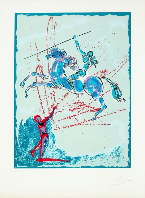 Salvador Dalí, ‘Joan of Arc’, 1978, Print, Lithograph in color on Arches paper, Heritage Auctions