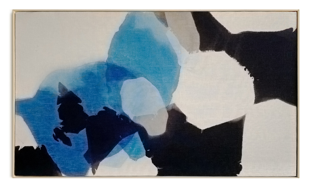 Carrie Crawford, ‘Flesh to Earth 2’, 2020, Painting, Indigo, logwood, oak gall, acorn, iron, and black walnut dye on linen, Uprise Art