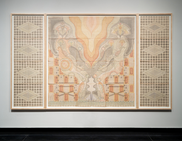 Louise Despont, ‘Energy Scaffolds and Information Architecture (Return to Formlessness)’, 2015, Tang Teaching Museum and Art Gallery
