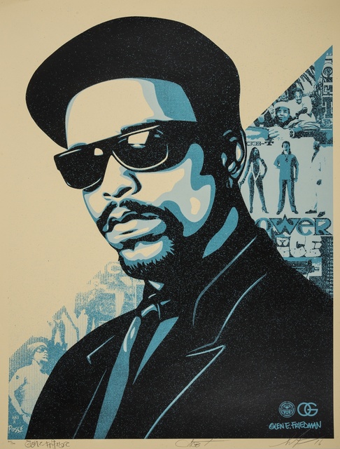 Shepard Fairey (OBEY), ‘Ice-T OG (Blue)’, 2016, Forum Auctions