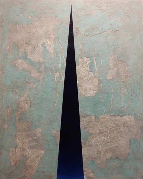 Wayne Adams, ‘Blue Void’, 2014, Painting, Acrylic oil & wax, Alfa Gallery