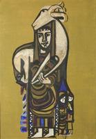 Woman and goat