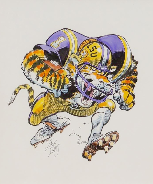 Jack Davis, ‘LSU Tigers’, 1990, The Illustrated Gallery