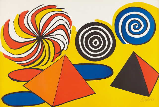 Alexander Calder, ‘Untitled (Pinwheels and Pyramids)’, ca. 1970, Phillips