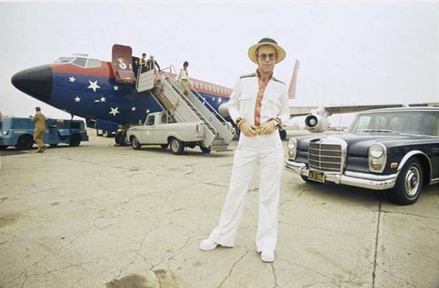 Terry O'Neill, ‘Elton John and his Airplane, Los Angeles, CA’, 1975, Dallas Collectors Club