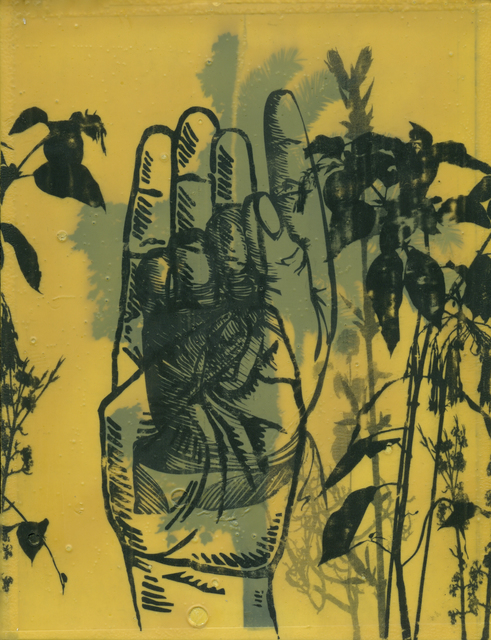 Moris, ‘40 dedos (Proxeneta)’, 2014, Mixed Media, Paint, transfer paper, contact adhesive on wood, Baró Galeria