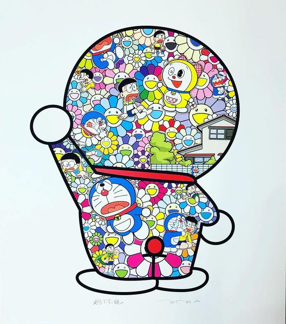 Takashi Murakami, ‘DORAEMON IN THE FIELD OF FLOWERS ’, 2019, Print, Dope! Gallery