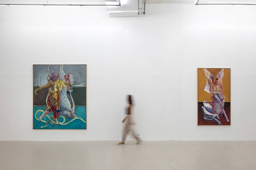 Installation view of exhibition "Norbert Tadeusz: MEAT | The Rejected paintings". Photo By Kitmin Lee © Courtesy Faurschou Foundation Installation view of exhibition "Norbert Tadeusz: MEAT | The Rejected paintings". Photo By Kitmin Lee © Courtesy Faurschou Foundation