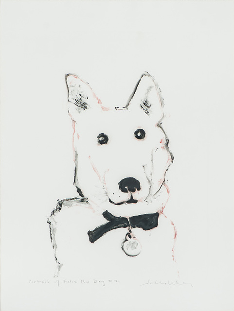 Fritz Scholder, ‘Portrait of Felix the Dog #2’, 1987, Print, Monotype, Larsen Gallery