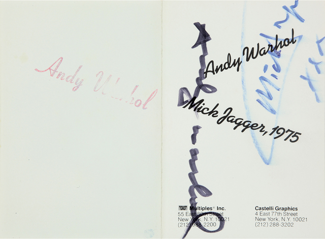 Andy Warhol, ‘Mick Jagger – Tickets’, 1975, Print, Ten colored serigraphs on paper, Bertolami Fine Arts