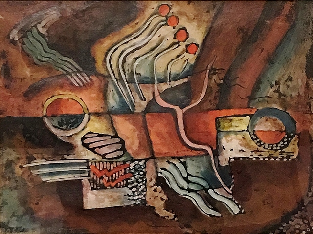 Rolph Scarlett, ‘Modern Composition #6’, ca. 1920, Painting, Oil on artist board, Lawrence Fine Art