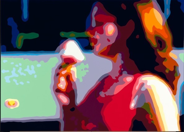 Konrad Winter, ‘Eislutschen’, 2016, Painting, Paintwork on aluminium, Galerie von Braunbehrens