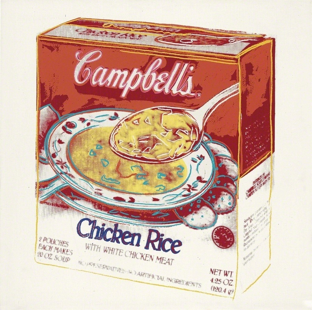 Andy Warhol - Campbell's Chicken Rice Soup Box