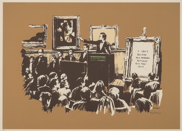 Banksy, ‘Morons (Sepia)’, 2007, Forum Auctions