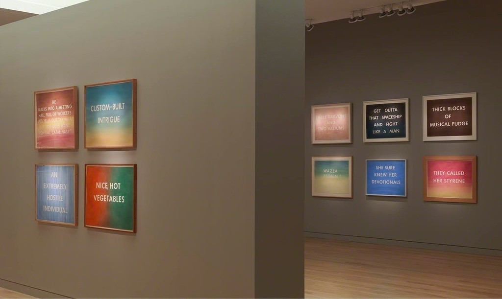 Artwork © Ed Ruscha. Photo by Rob McKeever. Courtesy of the artist and Gagosian. Artwork © Ed Ruscha. Photo by Rob McKeever. Courtesy of the artist and Gagosian.