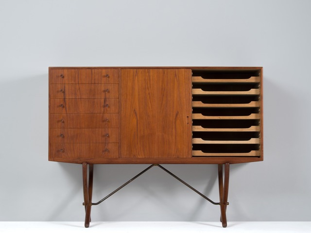 Hans Jorgensen Wegner Hans Wegner Cross Legged Credenza In Teak