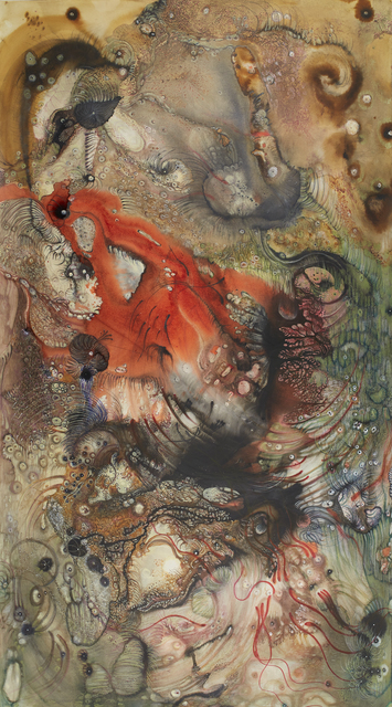 Izabella Ortiz, ‘Water Memories’, 2018, Drawing, Collage or other Work on Paper, Ink, felt pen, colored pencil, acrylic paint on paper, Cavin-Morris Gallery