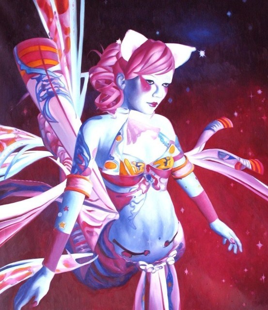 SUMOMO KANASHIWA, ‘flying angel’, 2009, Painting, Oil on Canvas, Galerie Jacob Paulett