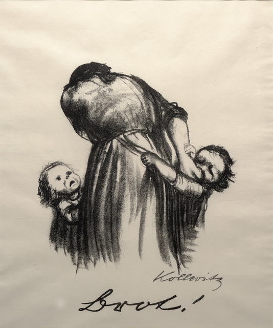 Käthe Kollwitz, ‘Bread from War’, 1924, Print, Lithograph, Dallas Museum of Art