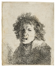 Self Portrait Open-mouthed, as if Shouting
